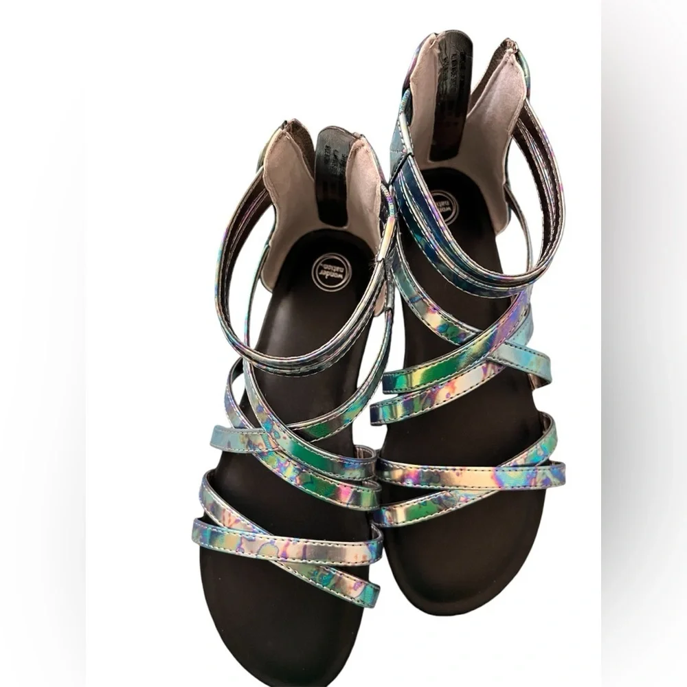 Iridescent Strappy Sandals -‎ Girls